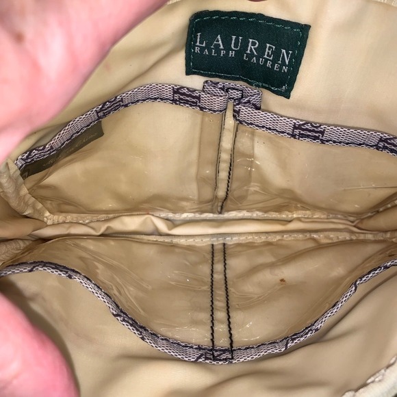 Lauren Ralph Lauren Monogram‎ Pouch Cosmetic Bag Travel Accessory Small - Picture 8 of 8